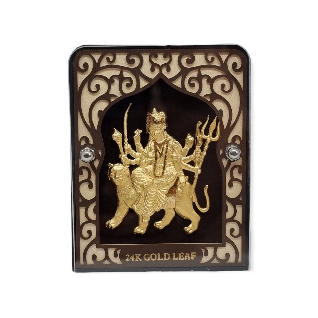 24kt Gold Foil Durga Mata Frame MGA...