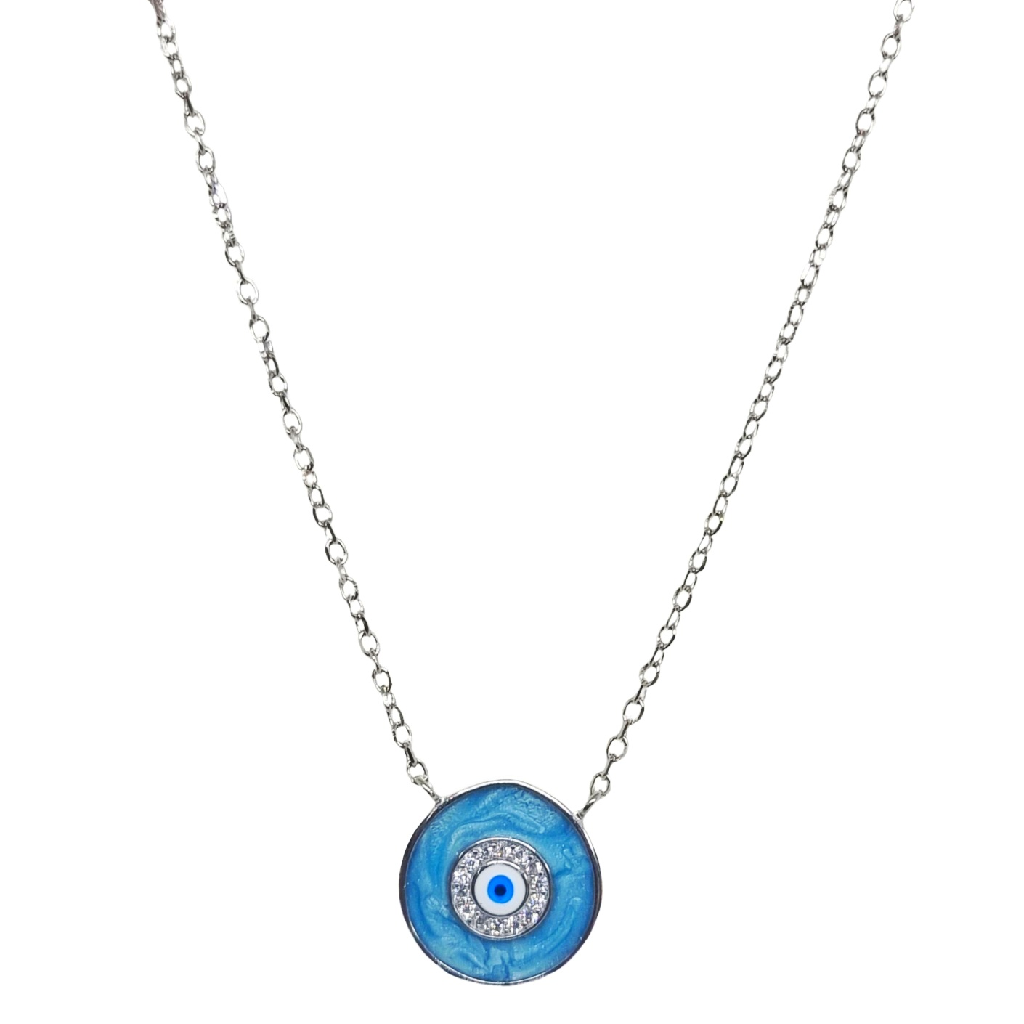 Evil Eye Pendant Chain In 925 Sterl...