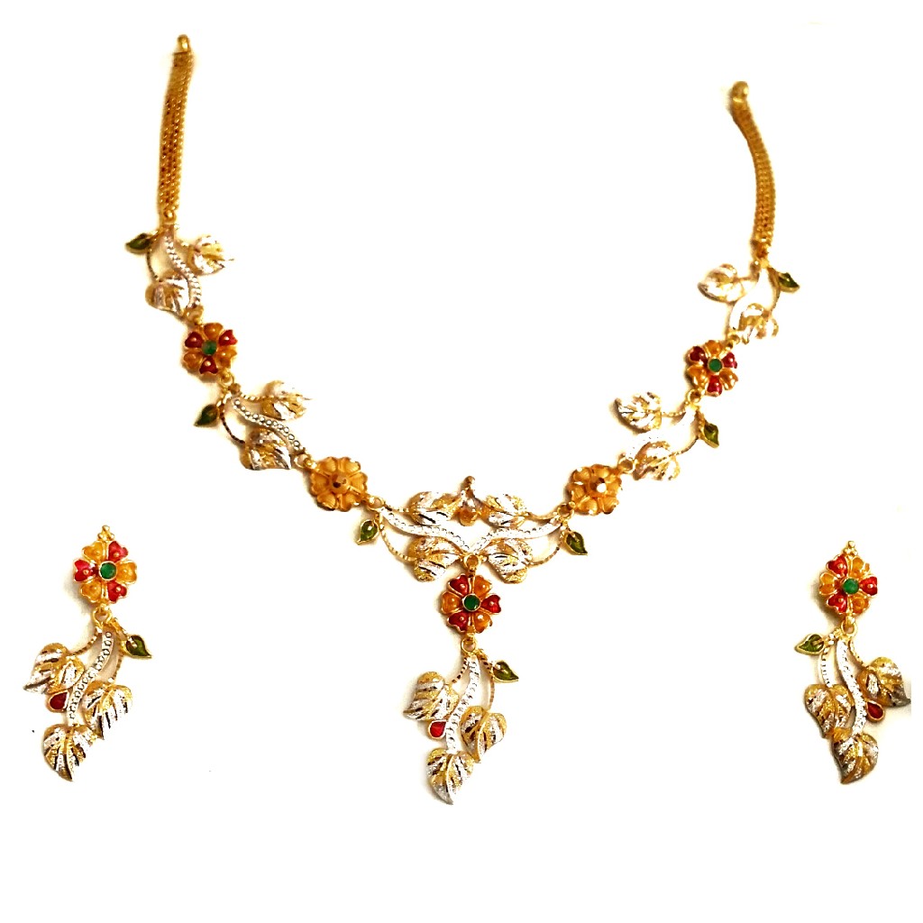 916 gold  Lightweight Flower Shaped...