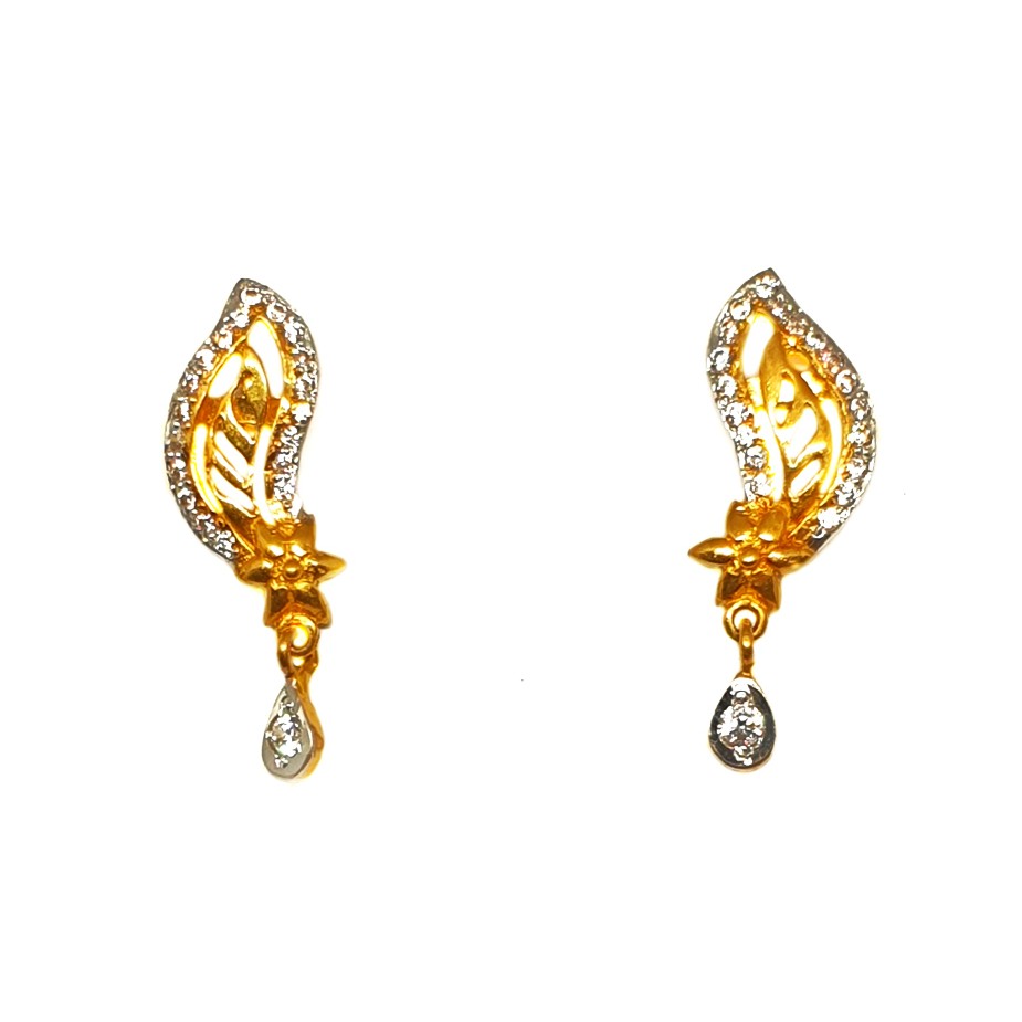 22K Gold Modern Earrings MGA - BTG0...