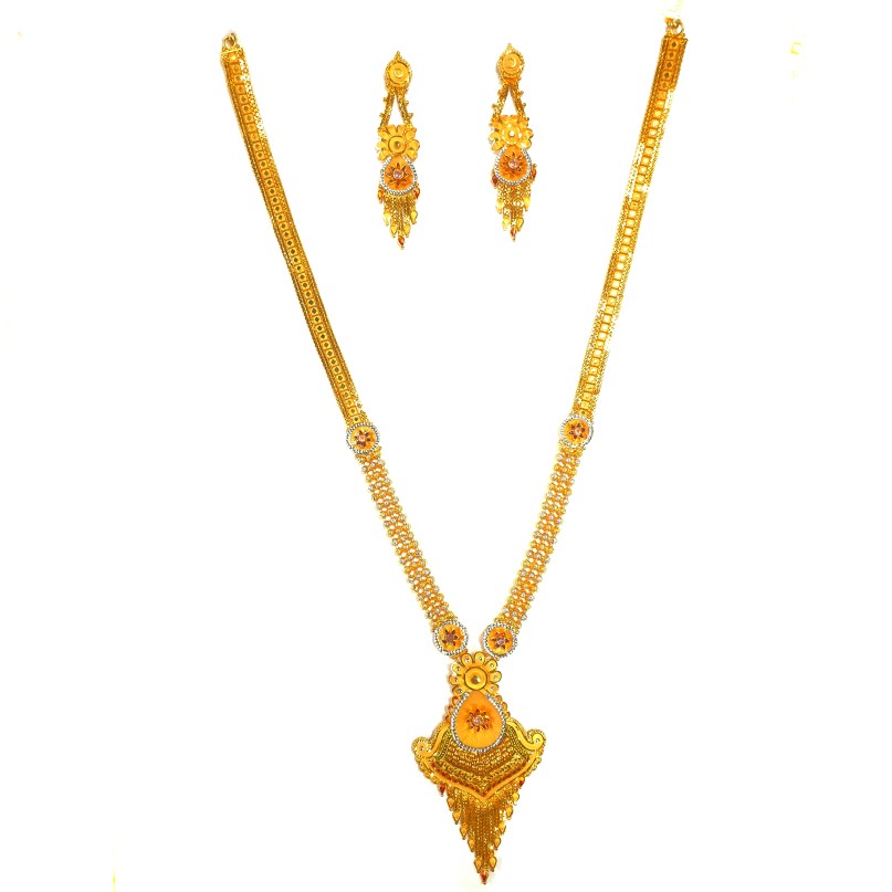 1 gram gold forming necklace set mg...