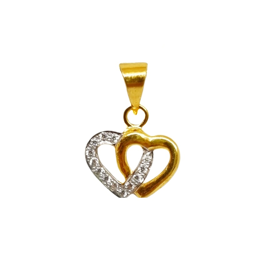 22k gold heart shape designer penda...