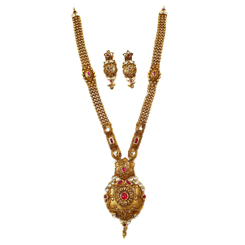 22k Gold Antique Oxidised Designer...