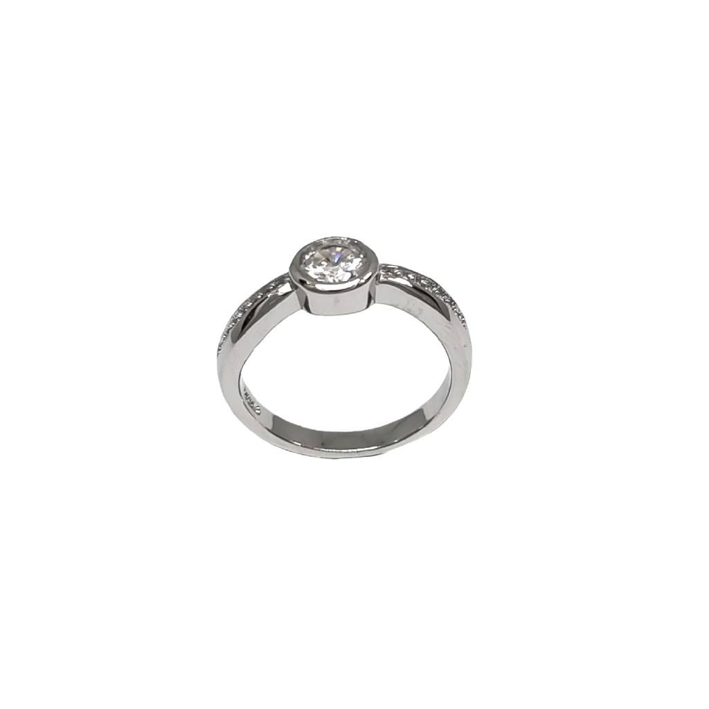 Diamond Beautiful Ring In 925 Sterl...