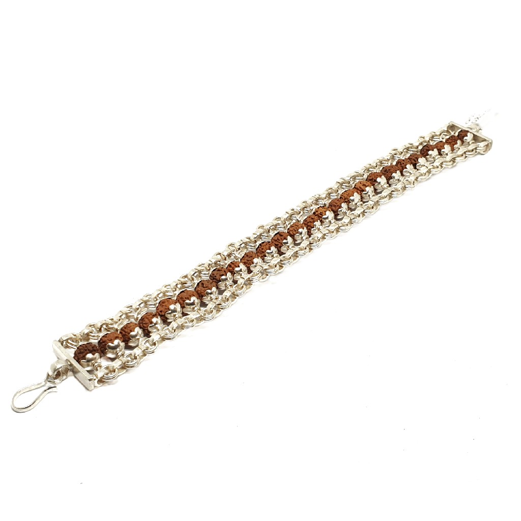 Silver Rudraksha Bracelet MGA - BRS1634