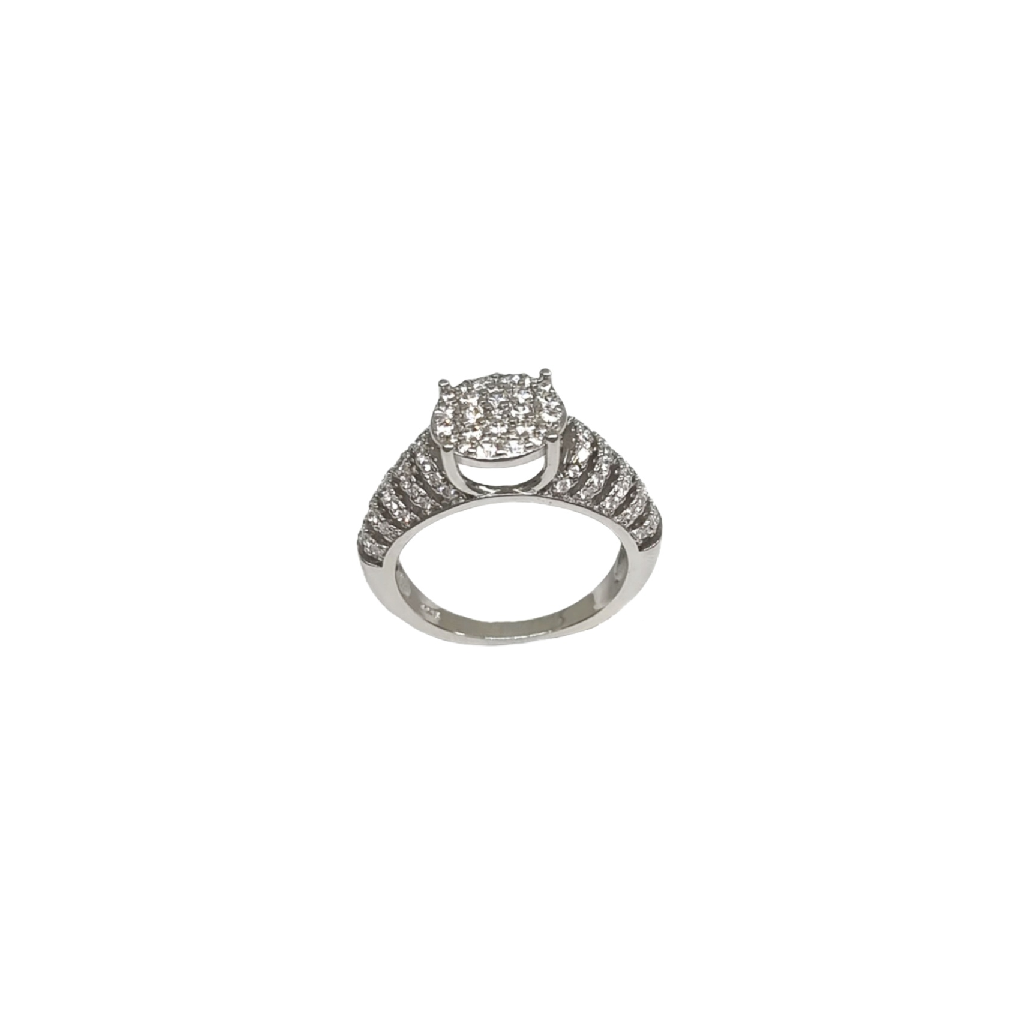 Diamond Modern Ring In 925 Sterling...