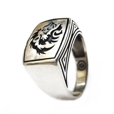 925 Sterling Silver Lion Ring MGA - GRS0630