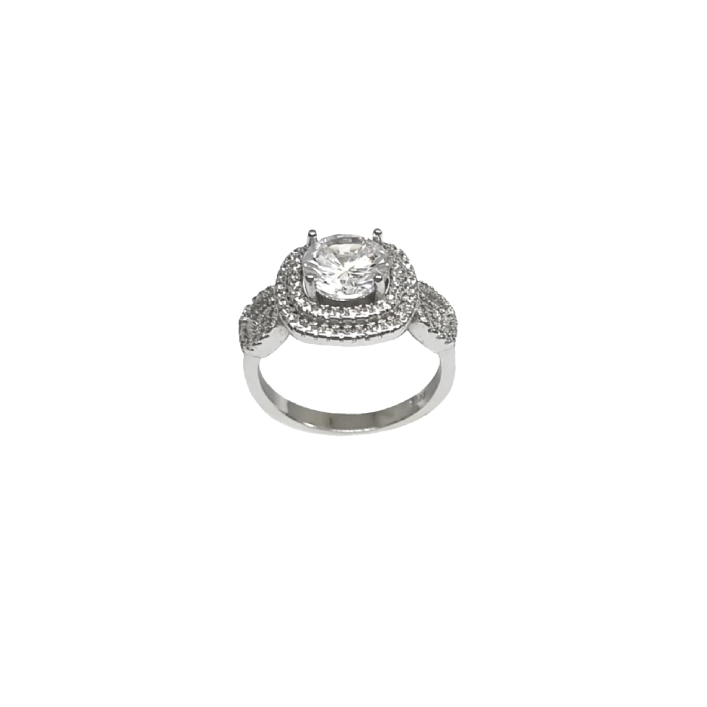 Beautiful Diamond Ring In 925 Sterling Silver MGA - LRS4860