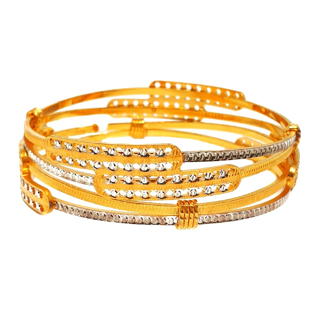 1 gram gold forming designer bangle...