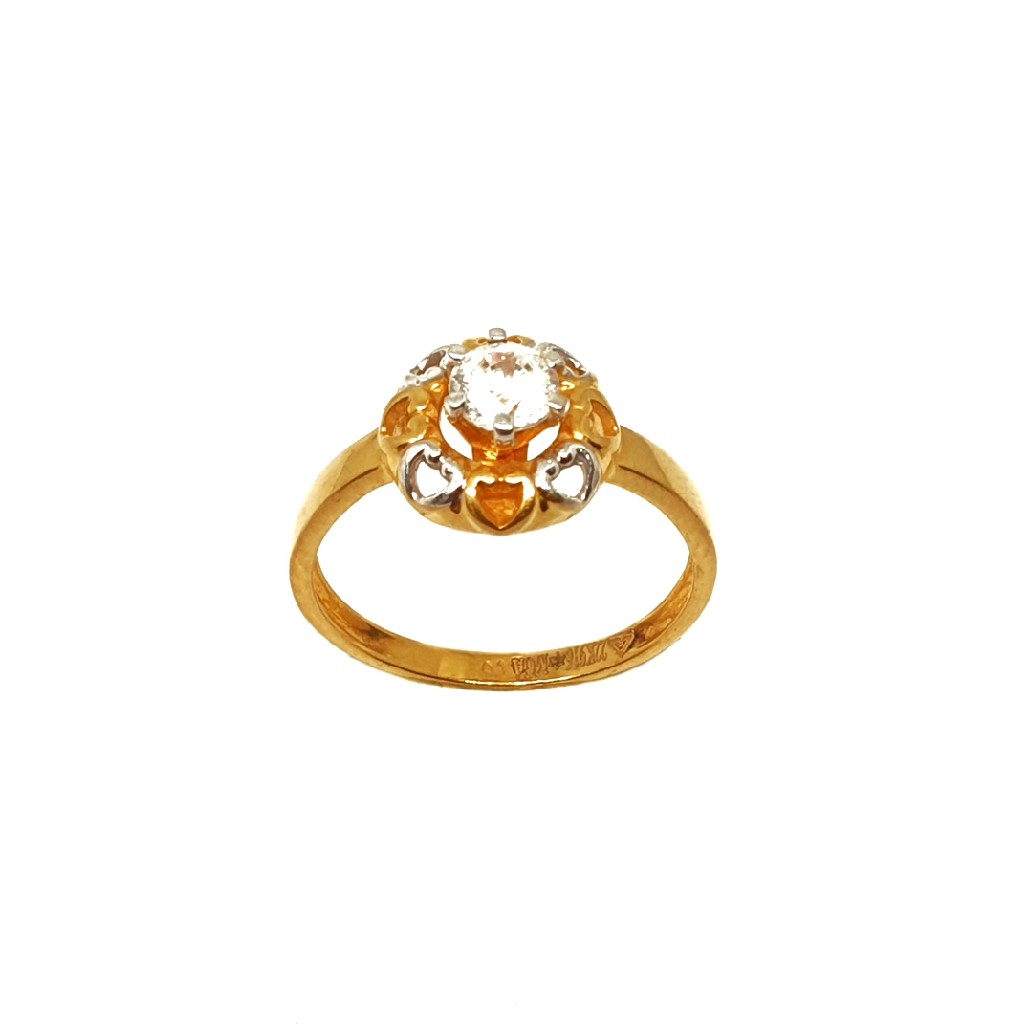 22K Gold Solitaire Diamond Ring MGA...