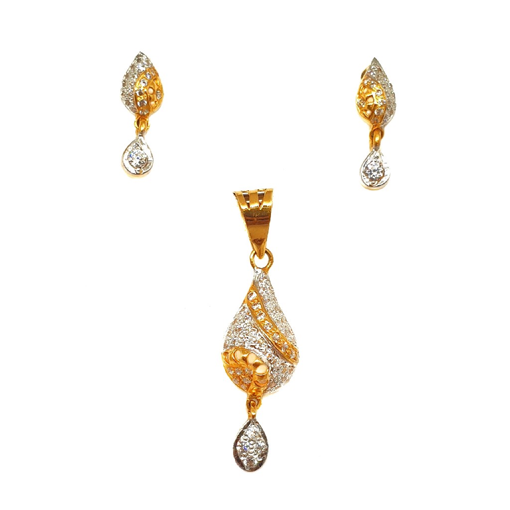 22K Gold Fancy Pendant Set MGA - PT...