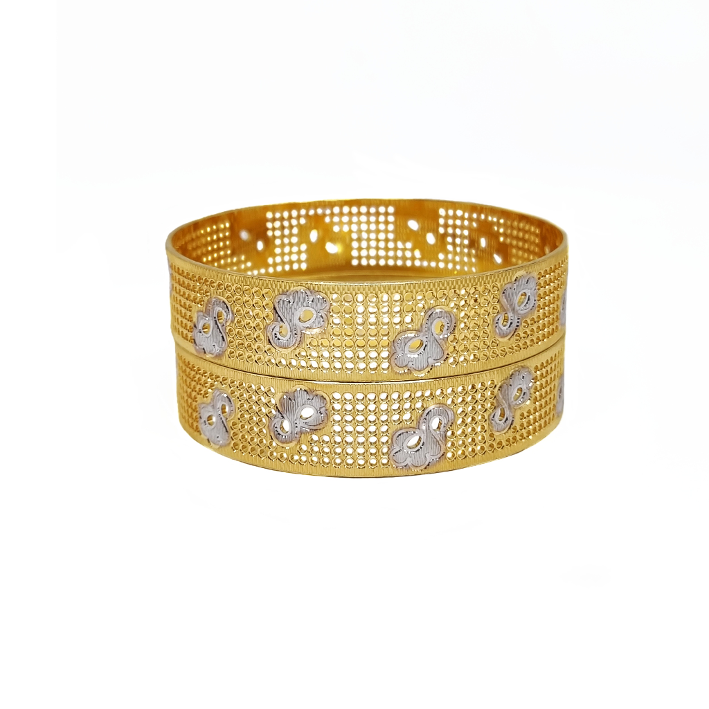 Fancy Bangles In 1 Gram Gold Platin...