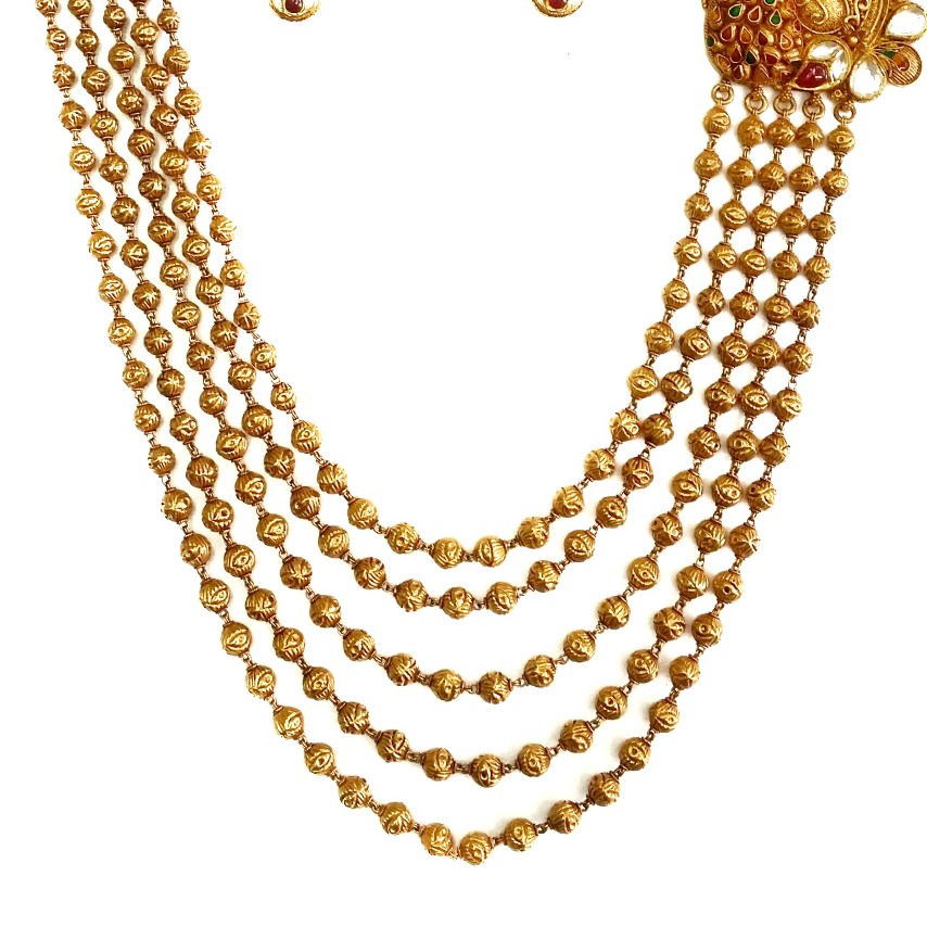 22k gold antique mala mga - am001