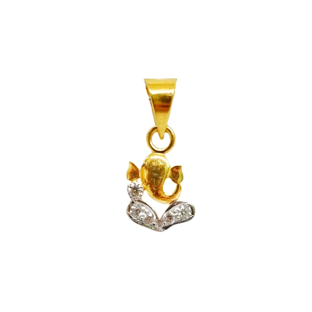 22k gold ganesh pendant mga - pdg12...