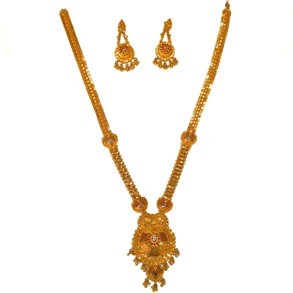 1 gram gold forming necklace set mg...