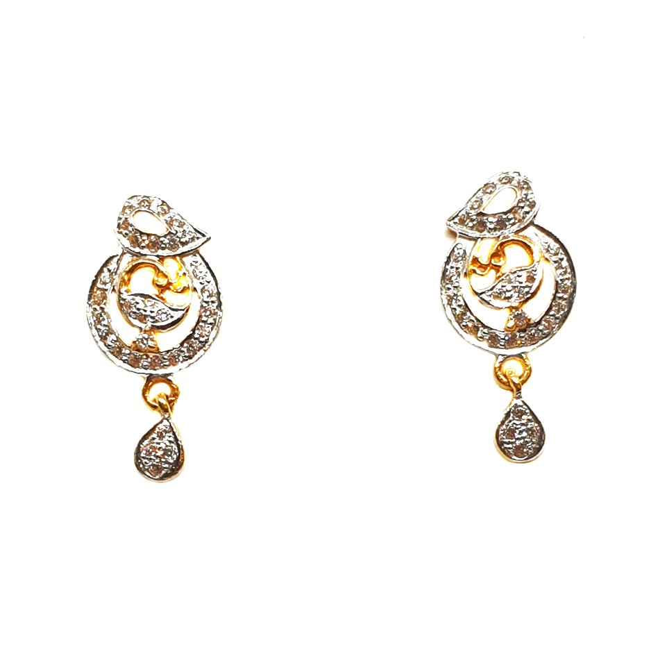 22K Gold Modern Style Earrings MGA - BTG0179